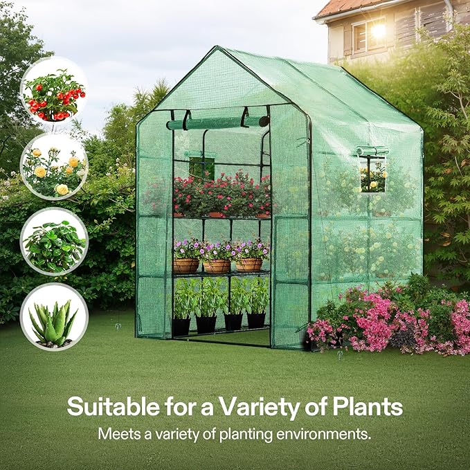 VIVOSUN 57x57x77 Inch Mini Walk in Green House - Image 7