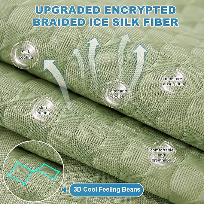 OTOB Cooling Dog Couch Cover Ice Silk Fiber, Washable & Non Slip Sofa - Image 2