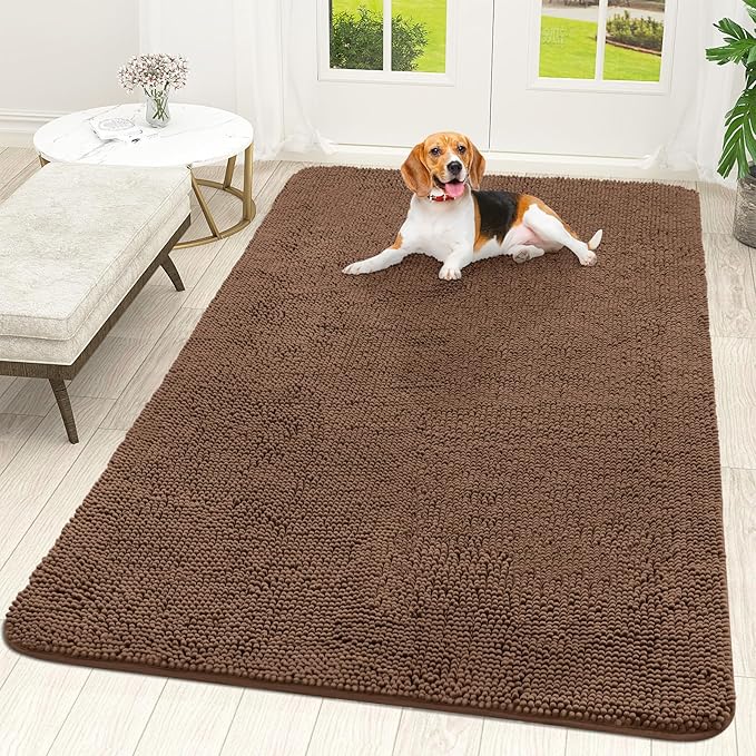 OLANLY Dog Door Mat for Muddy Paws 70x46, Absorbs Moisture and Dirt, Absorbent by OLANLY