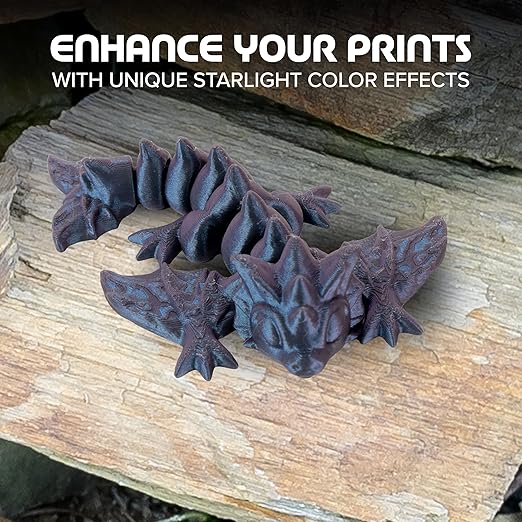 Polymaker Panchroma Blue Color Changing PLA, Glitter Starlight Twilight 3D - Image 2