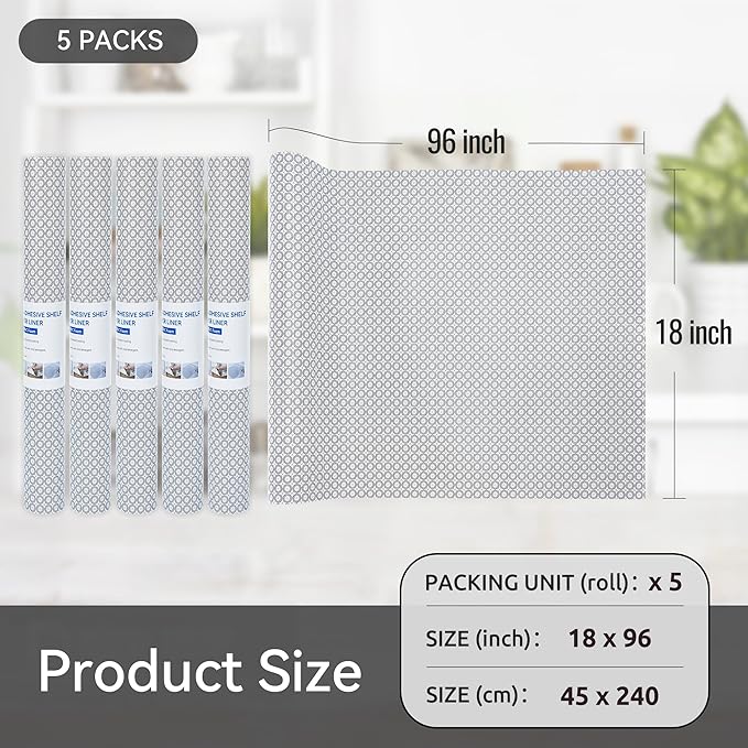 FIFTY FEET 18"x96" Non-Adhesive Shelf Liner - Image 5