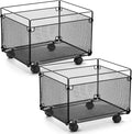 Harloon 2 Pack Mesh Rolling File Carts by Muasung