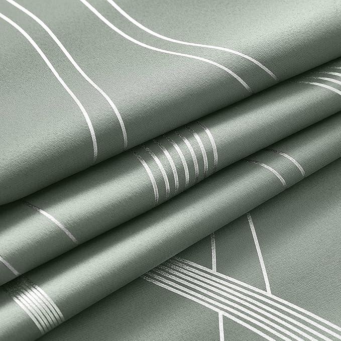 NICETOWN Greyish Green Curtain Panels - Image 8