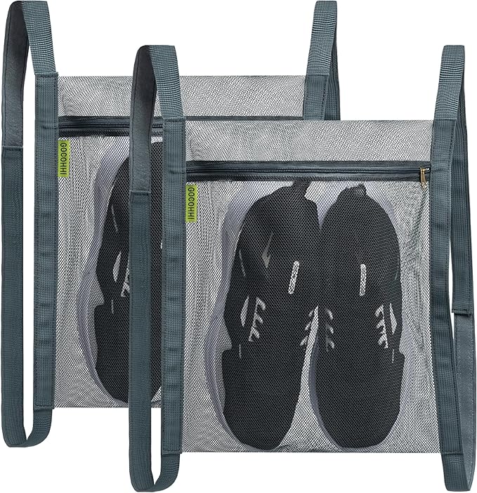 Sneaker Wash & Dry Net Bag for Dryer, 15.7x13.8 Inch Large HoneyComber Mesh Bags by Gocohhi
