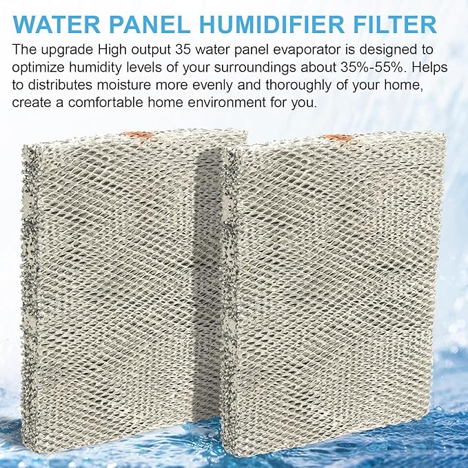 2-Pack 35 Water Panel Humidifier Replacement Filter, Aluminum Mesh Compatible - Image 5
