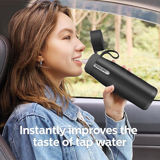 PHILIPS Water Bottle with Filter, Filter Water Bottle Stainless Steel with - Image 8