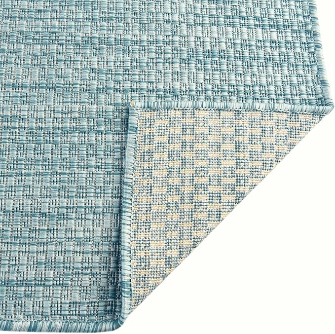 Unique Loom Collection Casual Transitional Solid Heathered Indoor/Outdoor - Image 8
