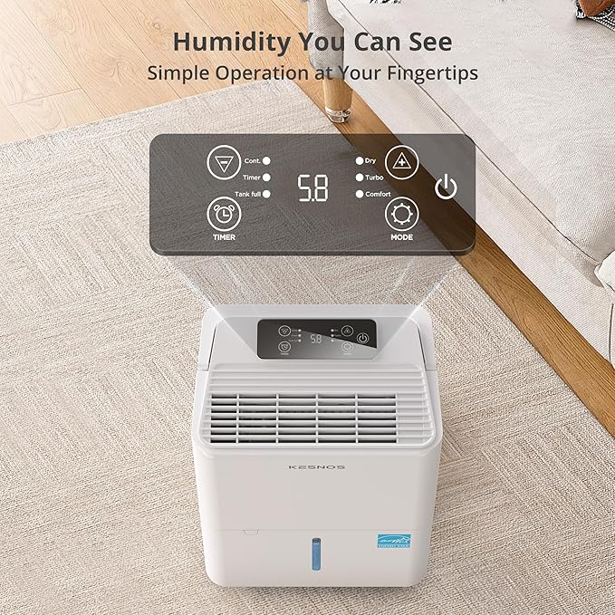 Kesnos 2, 500 Sq. Ft. Energy Star 2025 Dehumidifier - Image 6