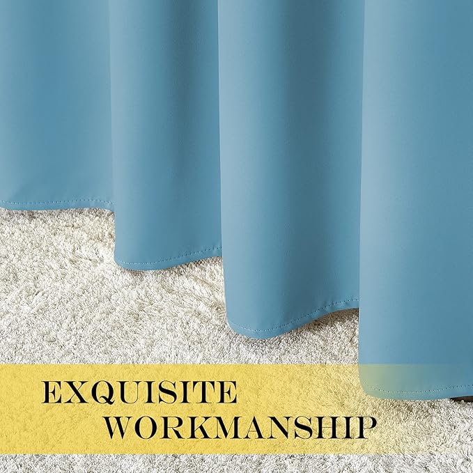 NICETOWN Room Darkening Short Curtain 54 inches Long - Image 5