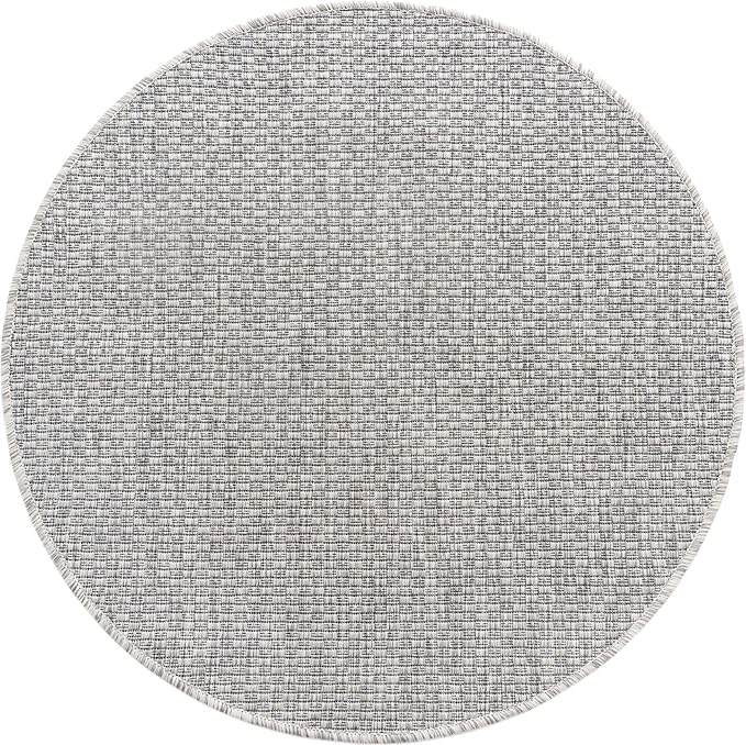 Unique Loom Collection Casual Transitional Solid Heathered Indoor/Outdoor - Image 8