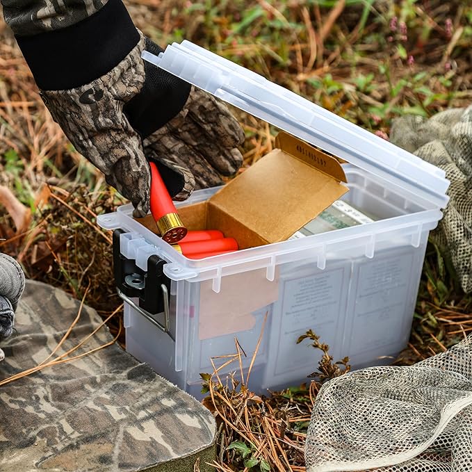 Sheffield 12758 4-Pack Ammo Storage Box, Stackable .30 Cal Field Boxes - Image 7
