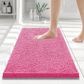 Smiry Luxury Chenille Bathroom Rugs 24x16, Extra Soft and Absorbent Shaggy Bath by Smiry