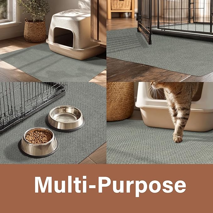 Mohawk Home Litter Box Moisture Barrier Mat Utility Solid Gray 2' X 3' Other - Image 3
