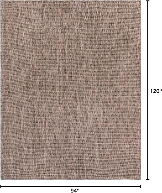 Unique Loom Outdoor Solid Collection Area Rug - Image 2