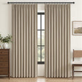Pinch Pleated Blackout Curtains 60 Inches Wide by QJMYDECO
