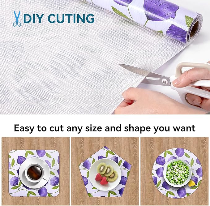 18" W x 96" L Floral Drawer and Shelf Liner - Image 4