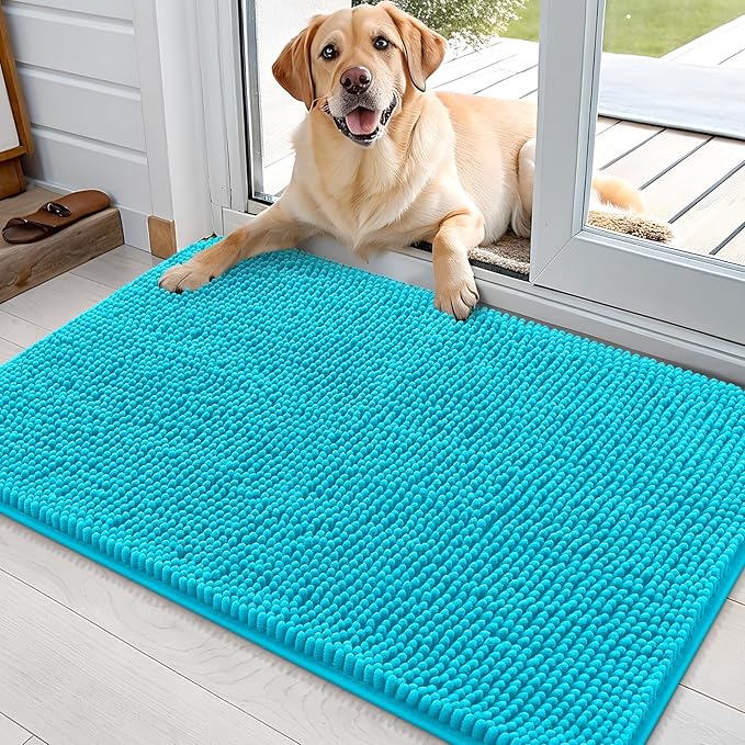 OLANLY Dog Door Mat for Muddy Paws 36x24, Absorbs Moisture and Dirt, Absorbent by OLANLY