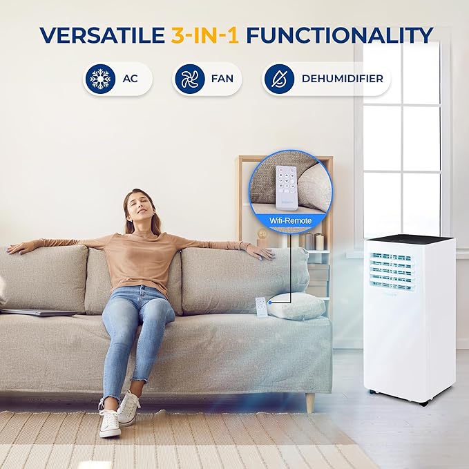 SereneLife Small Air Conditioner Portable 10, 000 BTU - Image 3