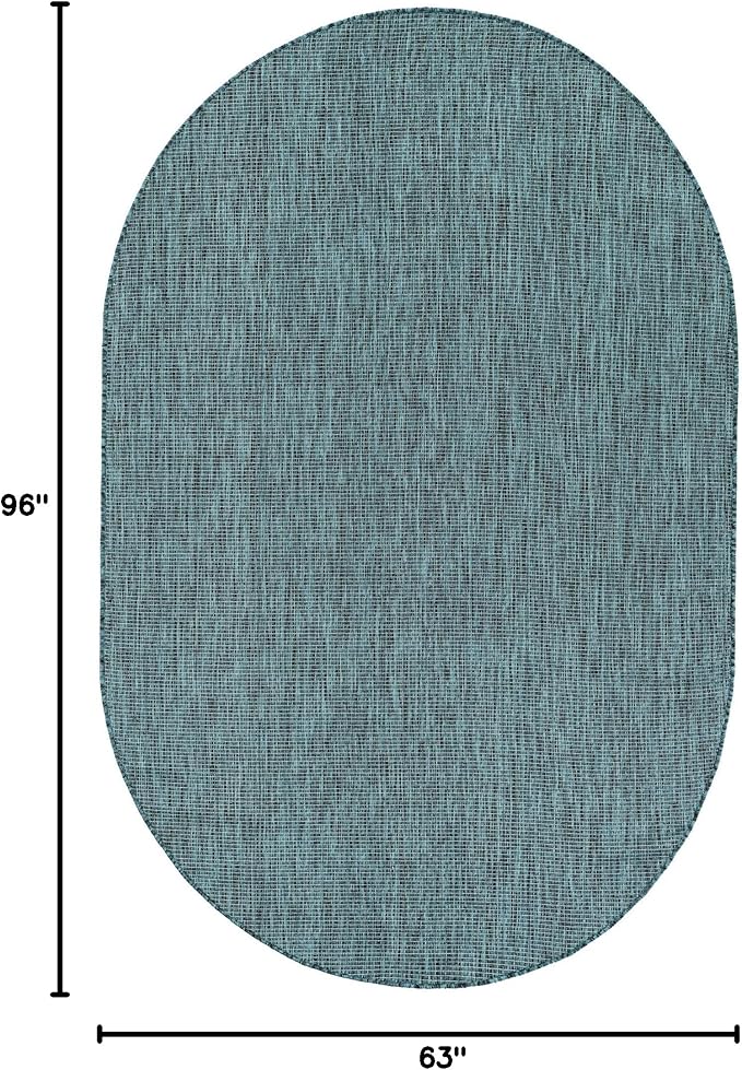 Unique Loom Outdoor Solid Collection Area Rug - Image 2