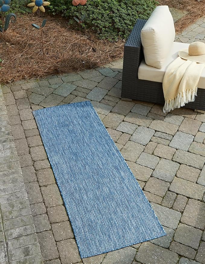 Unique Loom Collection Casual Transitional Solid Heathered Indoor/Outdoor by UniqueLoom