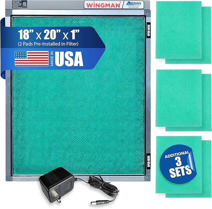 18x20x1 Polarized Media Electronic Air Filter by WINGMAN1