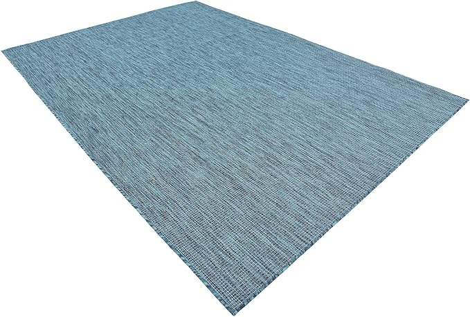 Unique Loom Collection Casual Transitional Solid Heathered Indoor/Outdoor - Image 5
