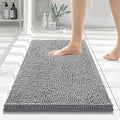 Smiry Luxury Chenille Bathroom Rugs 24x16, Extra Soft and Absorbent Shaggy Bath by Smiry