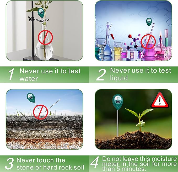 XLUX Long Probe Deep Use Soil Moisture Meter Sensor, Water Monitor Indicator - Image 5