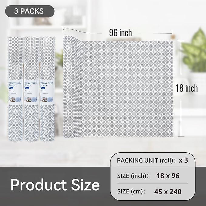 FIFTY FEET 18"x96" Non-Adhesive Shelf Liner - Image 5