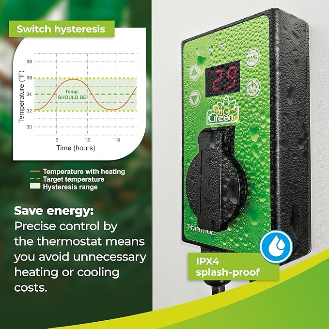 BioGreen TER2/US Thermo 2 Digital Greenhouse Thermostat - Image 5