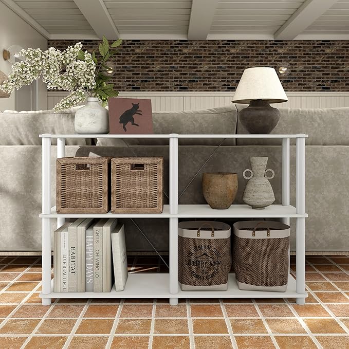Homes: Inside + Out Apexa Modern 3-Tier Extra Wide Shelving Units, Collectibles - Image 2