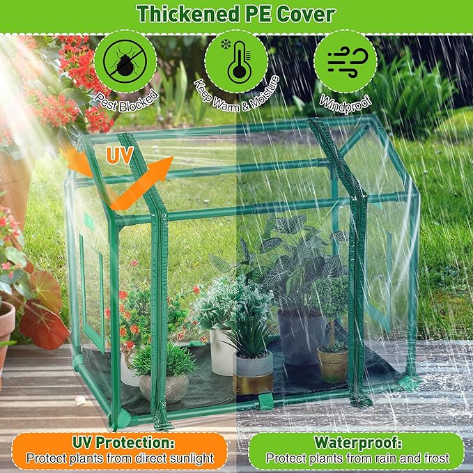Mini Greenhouse with Potting Mat - Image 4