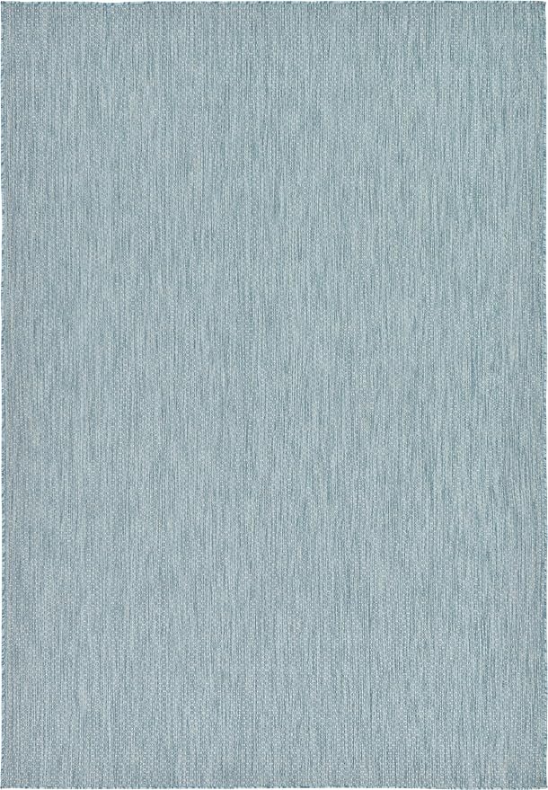Unique Loom Collection Casual Transitional Solid Heathered Indoor/Outdoor by UniqueLoom