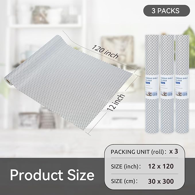FIFTY FEET 12"x120" Non-Adhesive Shelf Liner - Image 5
