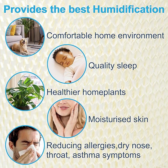 HQRP 4-Pack 1040 Wick Humidifier Filters Compatible - Image 5