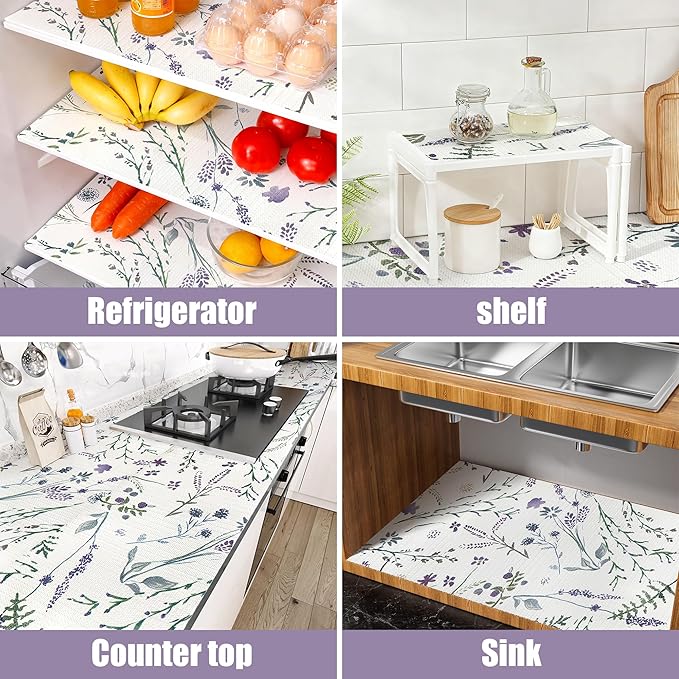 Non-Slip Shelf Liner for Kitchen Cabinets Non Adhesive Strong Grip Drawer Liner - Image 4