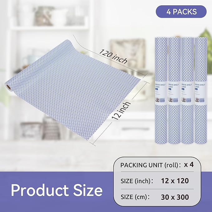 FIFTY FEET 12"x120" Non-Adhesive Shelf Liner - Image 5