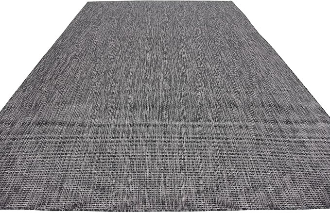 Unique Loom Collection Casual Transitional Solid Heathered Indoor/Outdoor - Image 5