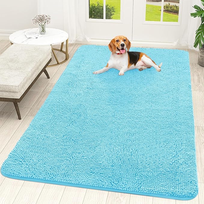 OLANLY Dog Door Mat for Muddy Paws 70x46, Absorbs Moisture and Dirt, Absorbent by OLANLY