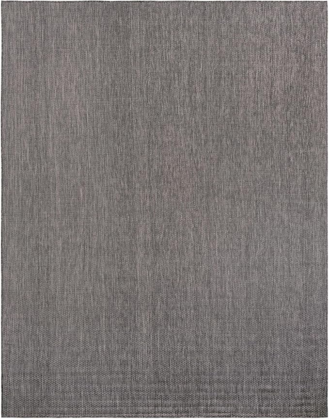 Unique Loom Outdoor Solid Collection Area Rug - Image 3