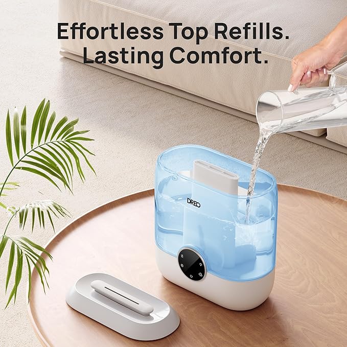 DREO Humidifiers for Bedroom, 6L Top Fill Supersized Cool Mist Humidifier for - Image 4