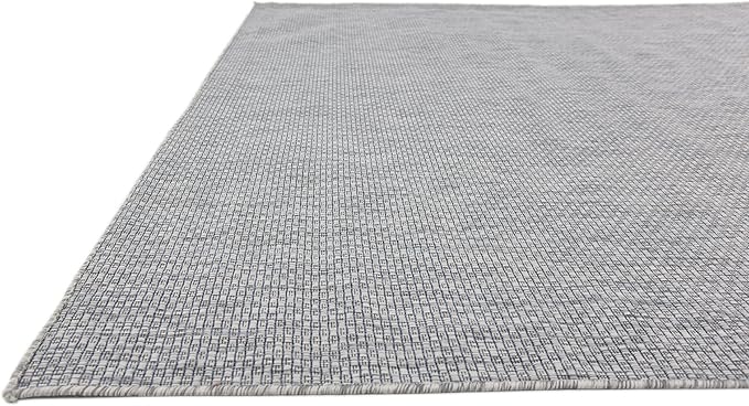 Unique Loom Collection Casual Transitional Solid Heathered Indoor/Outdoor - Image 7