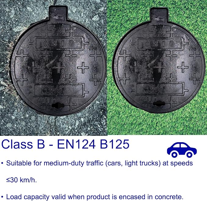 16 In Cast Iron Manhole Cover and Frame - Image 5