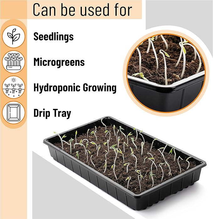 Mr. Pen- Plastic Growing Trays, Plant Tray, Seed Tray, Seedling Tray, - Image 5