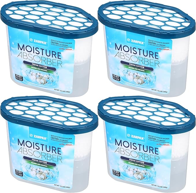 Moisture Absorber Fresh Cotton 10.5 oz/300g | Removes Moisture, Damp & Humidity by Zarpax