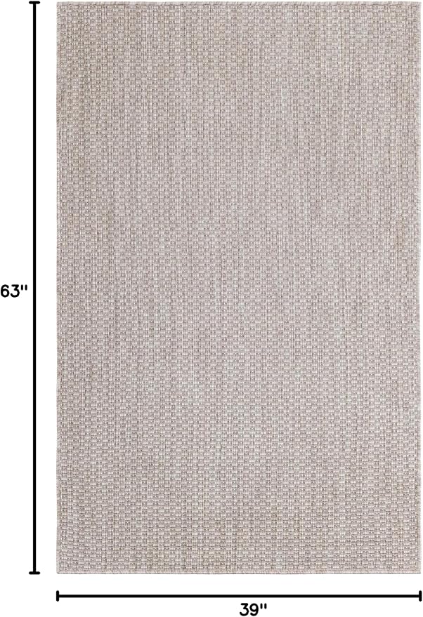 Unique Loom Outdoor Solid Collection Area Rug - Image 2