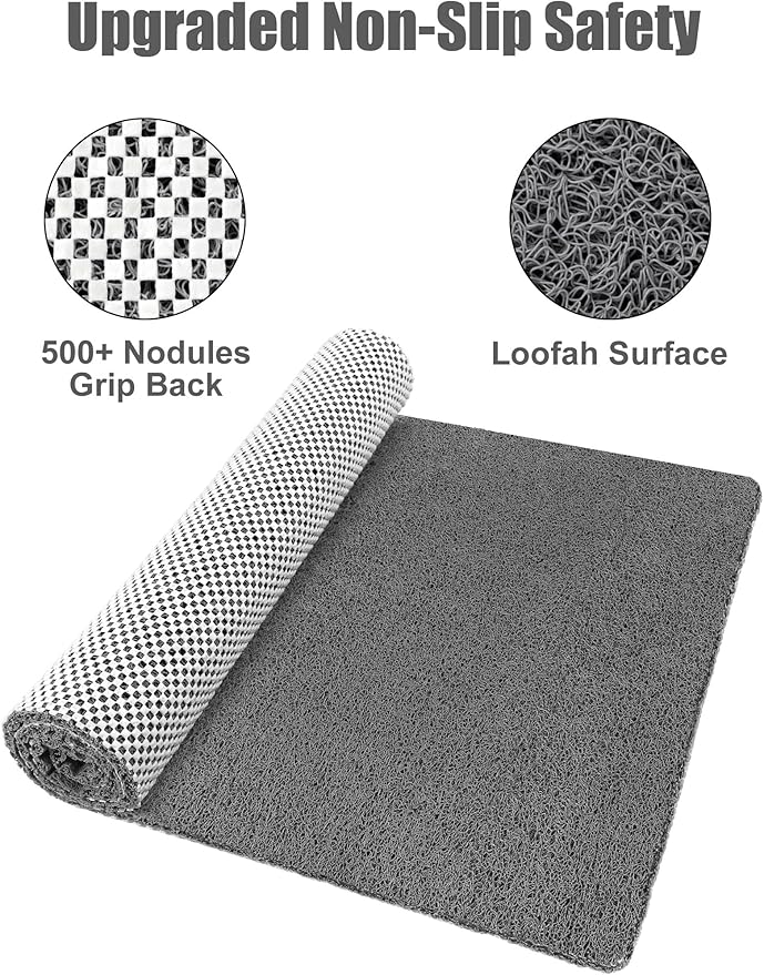 Extra Large Shower Mat, Yonala 31.5 x 47.2 Inch Non Slip Shower Mats - Image 3