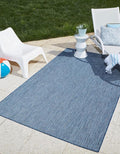 Unique Loom Collection Casual Transitional Solid Heathered Indoor/Outdoor by UniqueLoom
