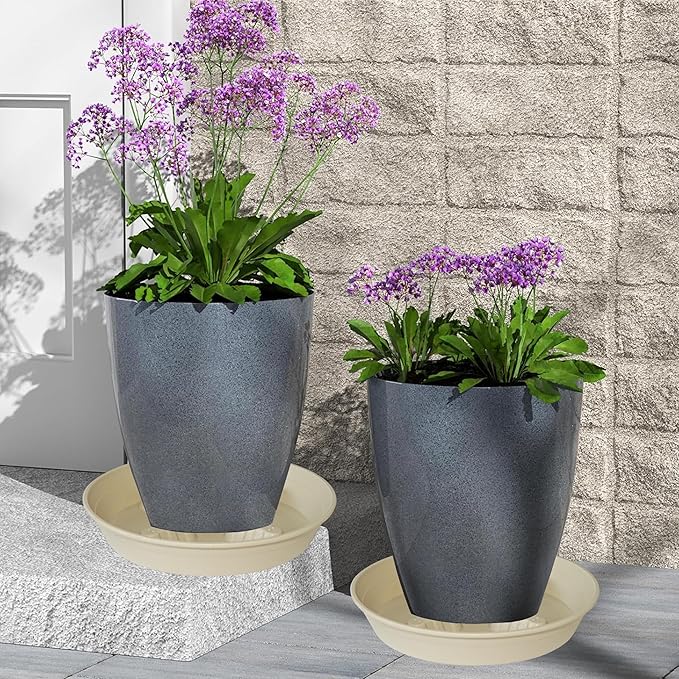 4 Pack Plant Saucer 8 inch, 10 12 14 17 inch, Plant Stand Plastic Plant Saucers - Image 9