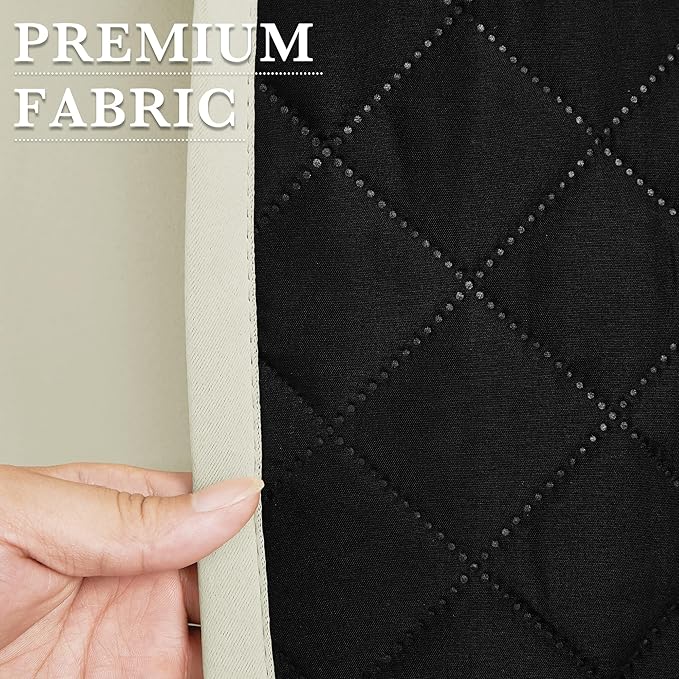 RYB HOME Outdoor/Indoor Thermal Insulated Fade-Resistant Blackout Curtains 96 - Image 7